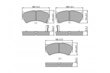 BRK PAD SET FT SUZUKI 95-02