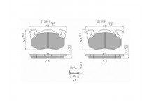 BRK PAD SET R RENAULT 88-05