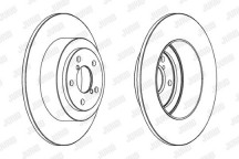 SINGLE BRK DISC R SUBR FORESTER LEGACY 98-09