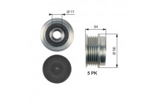 ALTERNATOR PULLEY VOLV C30 &V50 04-16