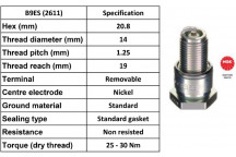 Spark Plug Fiat 65-68