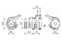 CMPRSSR TOYO AVENSIS VERSO 01-05