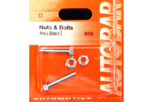 Autobar Nuts & Bolts 4mm x 20mm Pack of 2