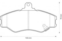 BRK PAD SET FT HYUNDAI 93-04