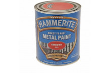 Hammerite 5092824 Smooth Red 750ml - Bright Smooth Red Rust-