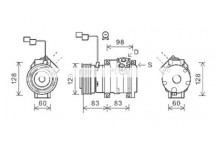 CMPRSSR PAJERO V 30 I 07-