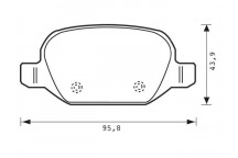 BRK PAD SET R ALFA ROMEO FIAT 89-17