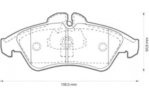 BRK PAD SET FT MERCEDES VW 95-21