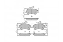 BRK PAD SET FT TOYOTA 06-14