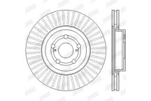 SINGLE BRK DISC FT TOYO AVENSIS 03-08