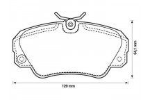 BRK PAD SET FT VAUXHALL 87-03