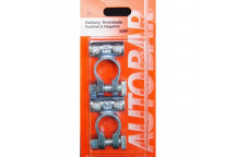 Autobar Battery Terminals Positive/Negative Pack of 2