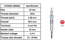Glow Plug Renault Suzuki 05-16
