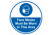 Face Masks Must Be Worn in This Area Sticker