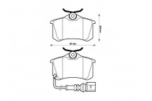 BRK PAD SET R SEAT SKODA VW 94-12