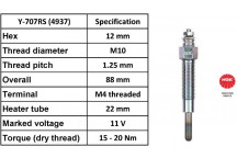 Glow Plug Hyundai Lti Mitsubishi Nissan 87-04