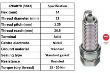 Spark Plug Dacia Nissan Renault Smart 01-21