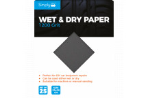 Simply Auto WD1200 Wet & Dry Sandpaper 1200 Grit - Ultra Fin