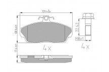 BRK PAD SET FT HONDA ROVER 89-06