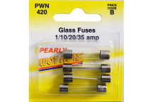 Pearl Automotive PWN420 Glass Fuses - 1 & 10 & 20 & 35 Amp A