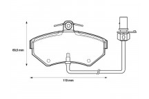 BRK PAD SET FT AUDI VW 94-08