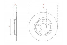 PR BRK DISC FT FIAT FREEMONT 11-22