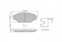 BRK PAD SET FT TOYOTA 82-05