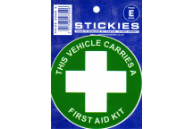 This Vehicle Carries A First Aid Kit Sticker