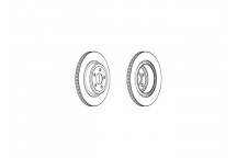 SGL BRK DISC R CHRY 300C 05-11