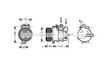 CMPRSSR MERC SLK280 SLK300 SLK350 04-12