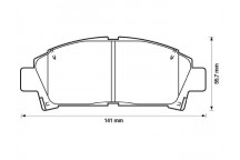 BRK PAD SET FT TOYOTA 89-03