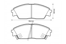 BRK PAD SET FT HONDA 87-01