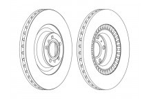 SGL BRK DISC FT AUDI A8 VW PHAETON 03-15