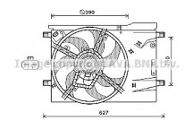 CLG FAN FIAT FIORINO QUBO 08-20
