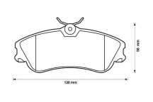 BRK PAD SET FT CITRO?N PEUGEOT 96-15