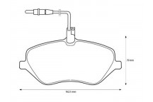 BRK PAD SET FT CITRO?N PEUGEOT 00-17