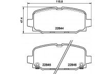 Brake Pad Set - Disc Brake Jeep 16-26