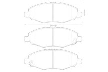 BRK PAD SET FT TOYOTA 04-15