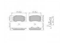 BRK PAD SET FT DAIHATSU PERODUA 98-10