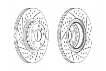 SGL BRK DISC R BMW 1 2 3 4 SER 11-21