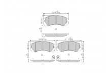 BRK PAD SET FT ISUZU VAUXHALL 84-04