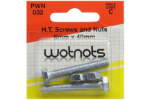 Pearl Automotive PWN032 Set Screws & Nuts - M6 x 40 mm