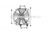 CLG FAN LH MAZD PREMACY 99-05