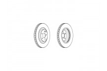 SGL BRK DISC FT MERC SL CLASS 92-01