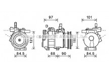 CMPRSSR KIA CERATO 06-07