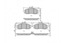 BRK PAD SET FT NISSAN 95-12