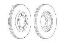 PR BRK DISC FT ISUZ RODEO 03-06