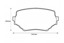 Brake Pad Set - Disc Brake Suzuki 94-08