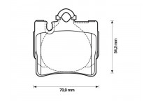 BRK PAD SET R MERCEDES 98-06