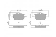 BRK PAD SET FT AUDI SEAT SKODA VW 91-10